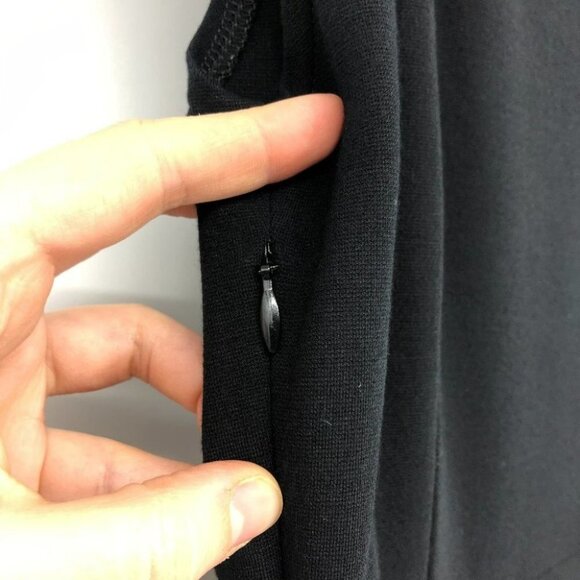 Eileen Fisher Perfect solid Little Black dress sleevless mid thigh length xs - Picture 4 of 15